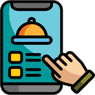 Grill Master Salad and Coffee House Pick Icon